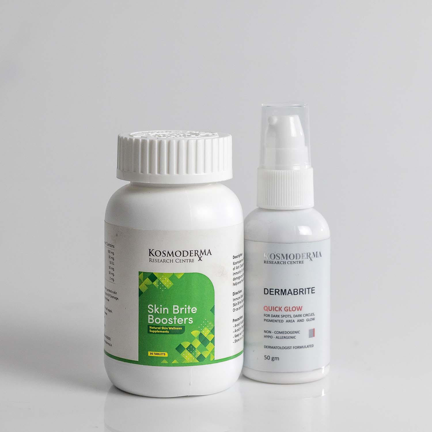 Kosmoderma Skin Lightening & Brightening Vitamin C Serum and Capsules
